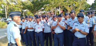 Danlanud Rsn Ajak Rumkit dr Sukirman Sosialisasikan Virus Corona